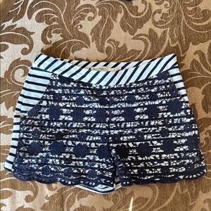 Blu Pepper Striped Shorts